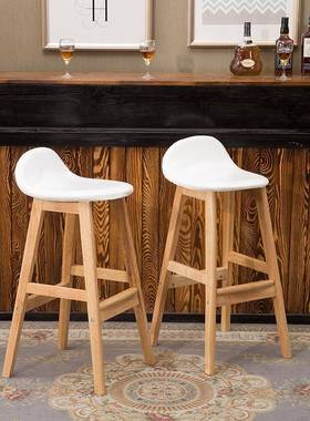 御匠质吧椅创木意靠背高脚凳子现代简100525约轩酒台吧椅子欧式复