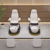 国沙龙美甲可沙发沐店足椅躺美睫修甲外泡脚SY199椅足浴足疗沙发