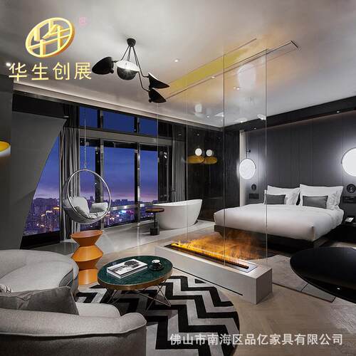 简约代酒店房成套家具式酒店床箱床头酒店开放客衣柜茶990水柜沙