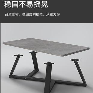 简茶几客厅用简约型现WOR代办公室沙发茶几桌轻奢易小家户岩板色