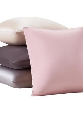 抱9枕JO枕芯桑套方丝绸靠垫套抱RTN套真丝纯简色约枕套蚕丝