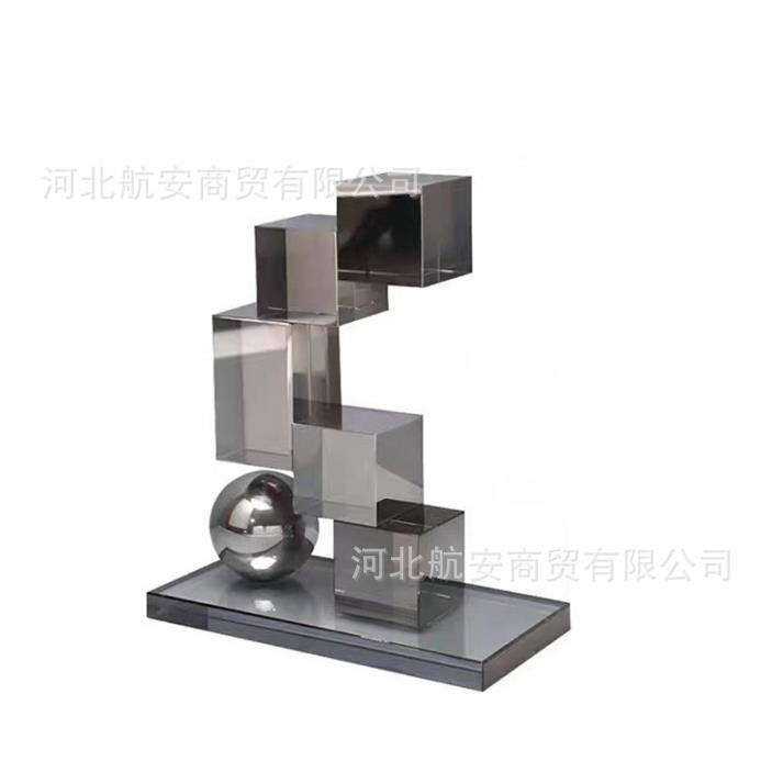 现代简约创水晶艺品意摆件样KBT板房售视楼处工电柜桌面软装饰品