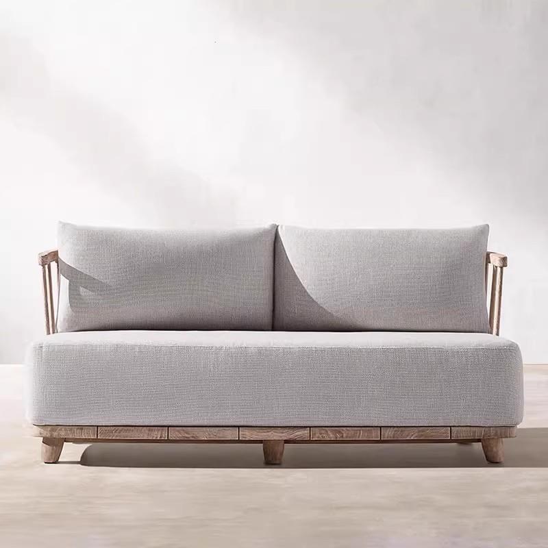 北欧户外柚木沙发庭院防水防晒室外客厅阳台别墅休闲户外实木家具