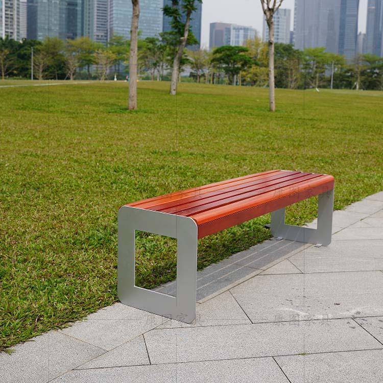 户外花箱座椅组合室外实木长条椅广场景观长凳小区公园椅长椅户外