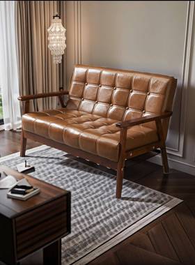 0J沙发简约现代客厅双人家DPZ复庭卧室黑色组合服装店几沙茶发小