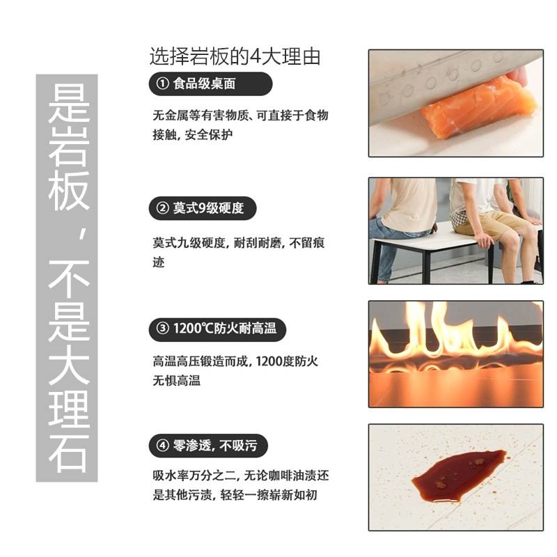 魔方茶几现代简约多功能泡茶台客厅家用创意实用轻奢圆形岩板茶桌