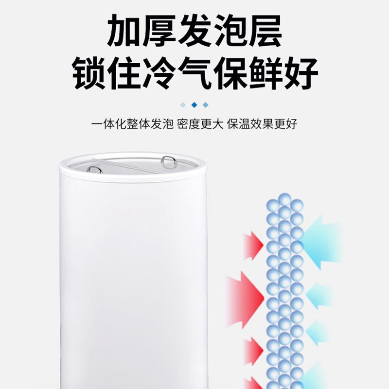 5冷0加油L站易拉罐冷藏柜电冰柜广告饮料圆形藏酒吧圆ONP桶柜柜冰
