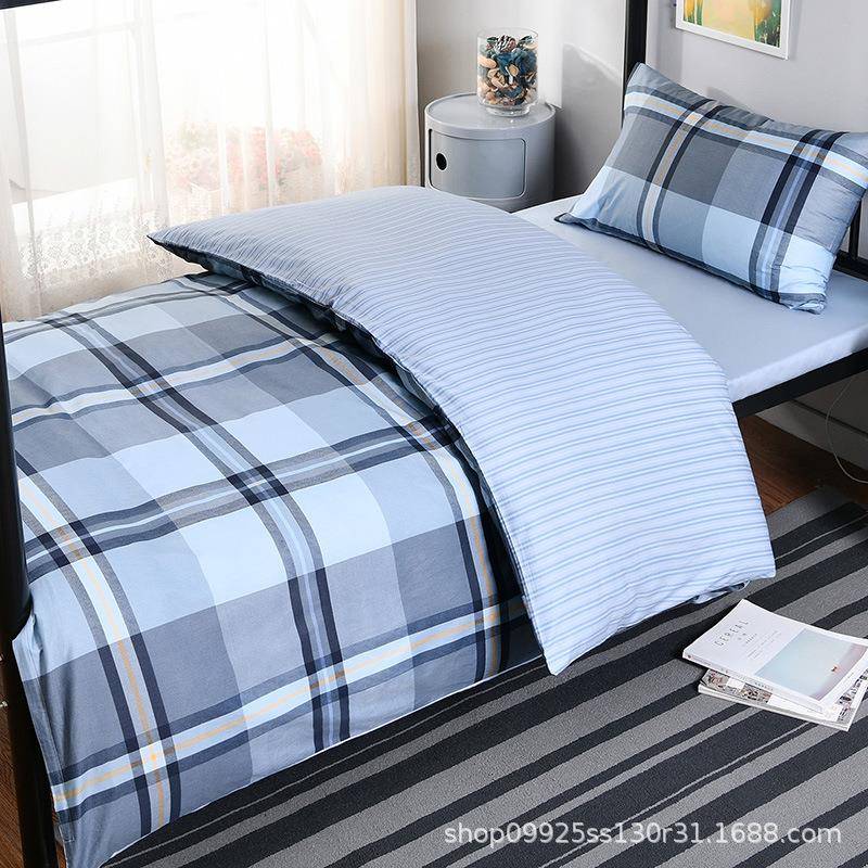 1件.2米床纯棉上下铺全棉三套0.9米床学生单IQU宿人舍床上用品