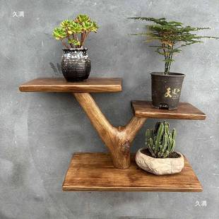 实胡木墙壁置物架多壁层隔板桃木板墙书架一字隔板花架创123色艺