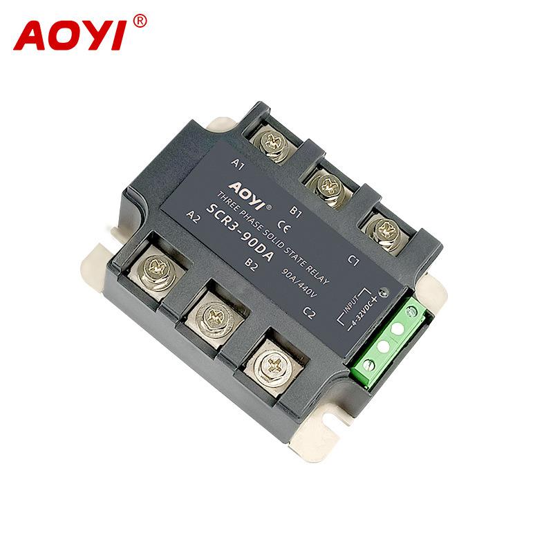 RC3-25DA三相PEN固态继电器20v380v直流控交流固2S态继电器AOYI