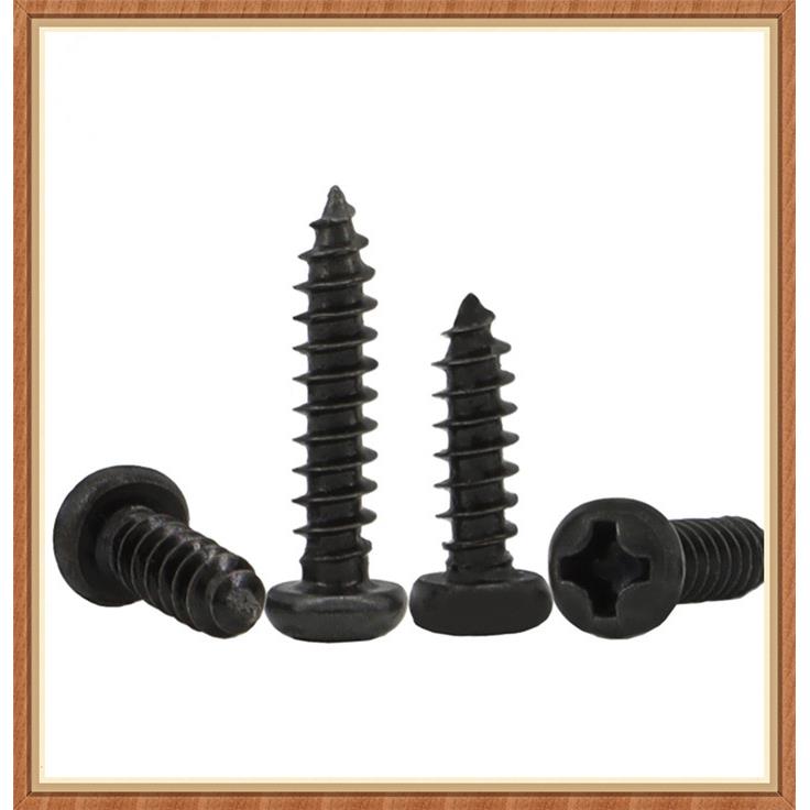 色GB845黑十字圆头自攻螺S钉ST1.6盘T1.7ST1KIC.8ST2ST2.2头螺丝