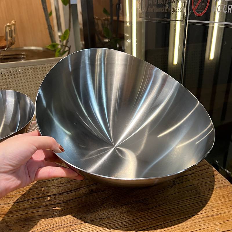 HOO4 【老板娘家里自留】加厚18/10不锈钢果篮果盘果盆果篓沙