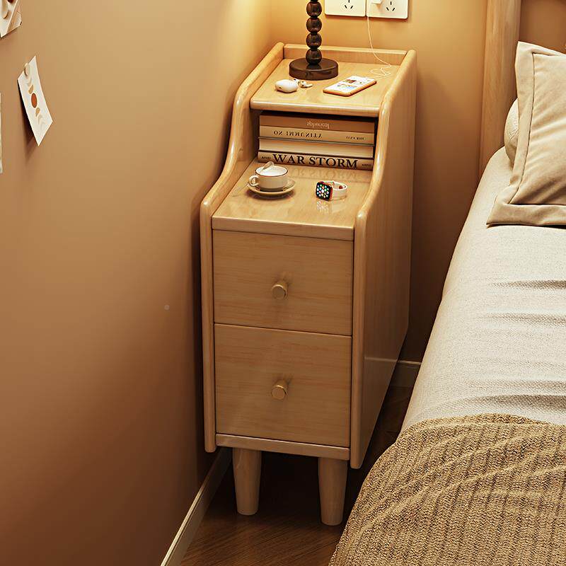 4I全实BRV木窄床厅头柜20/2c小型床边柜卧室极窄5储物柜客夹m缝边