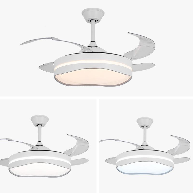 全光谱风扇灯家用卧室吊扇代灯4现扇2寸48寸奶油简约1542风吊灯具