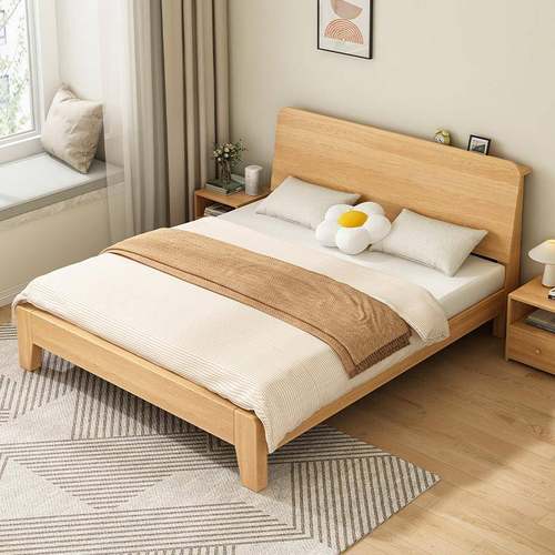 实木床双人床GJG架1.5米大床现8代简工厂直销米2单人床出约租房1