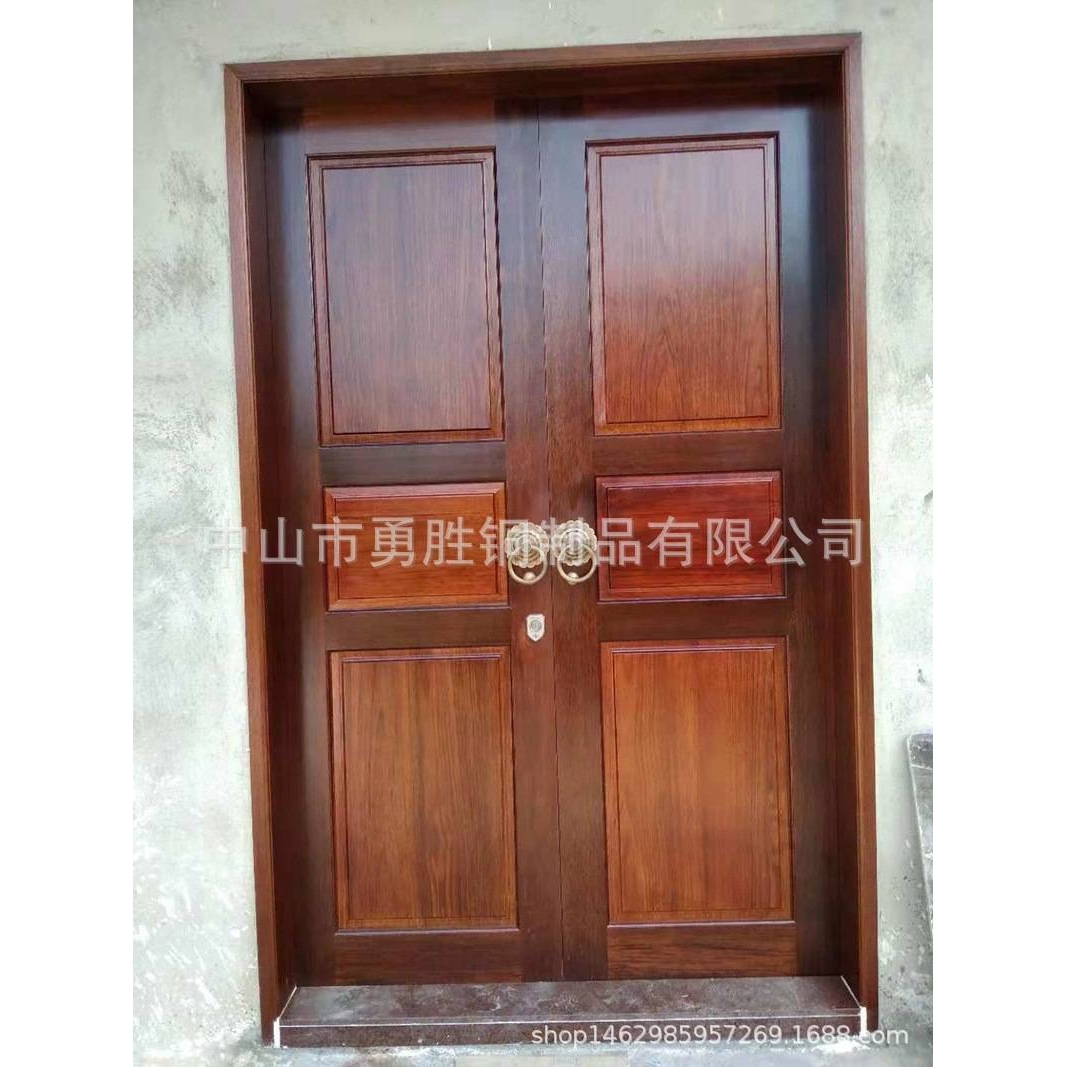 中式仿古铜大门拉手古建别墅复古铜兽头门环狮子头拉环木门把手