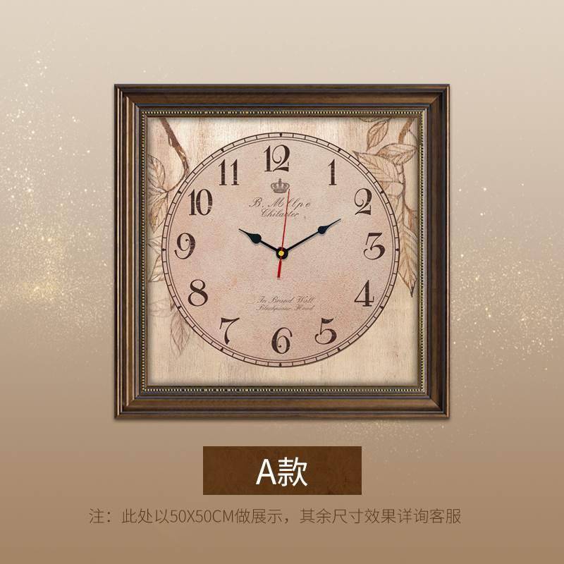 电表箱装饰画带钟表免打孔配电箱欧式遮挡电闸盒子大尺寸客厅挂画图片