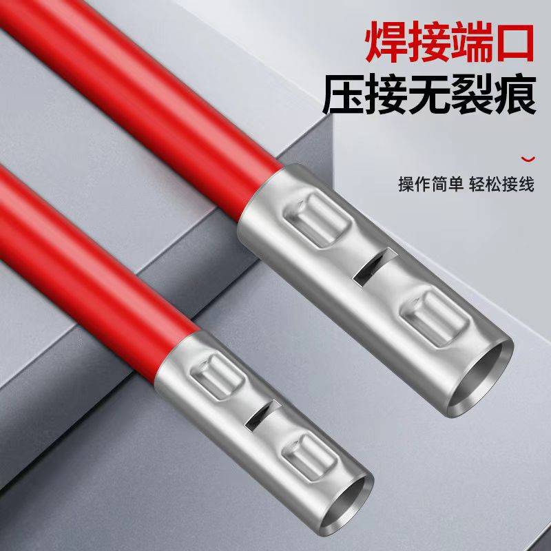 直销 BN0.5系列冷压接线端子中间裸端子紫铜连接管中间连接铜鼻子
