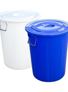 VLEN工业清无品牌/洁水桶塑1料水桶储水工业桶含盖桶00圆L蓝色有