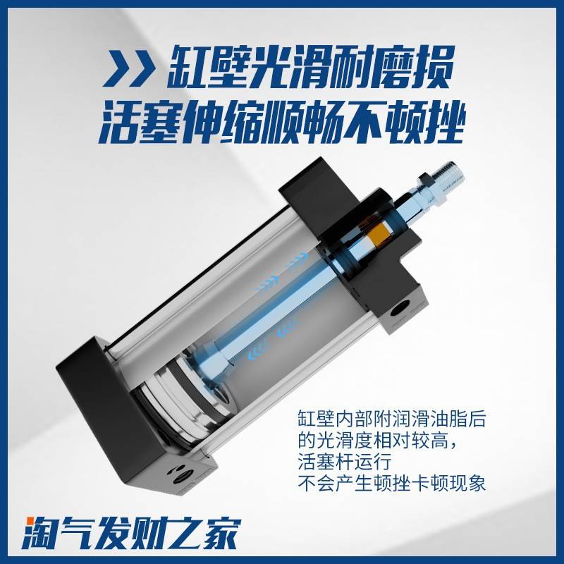 气动SC标准气缸SC100X25X50X75X100X150X175X200X250X300X400X500