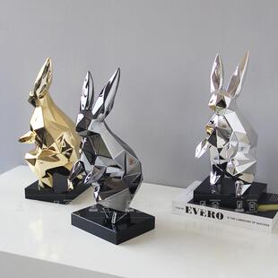 简约现代卡机械兔摆桌件送礼儿童房样板间售楼处VVD电通视柜装面