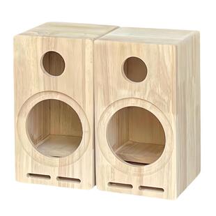 汽车音响改二分频迷装喇叭家用实木宫45寸6.5箱寸8寸寸空箱体二分