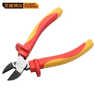 艾威博尔(VERPWER)100E827老双色柄VDRGWE绝缘大O头斜嘴钢丝钳虎