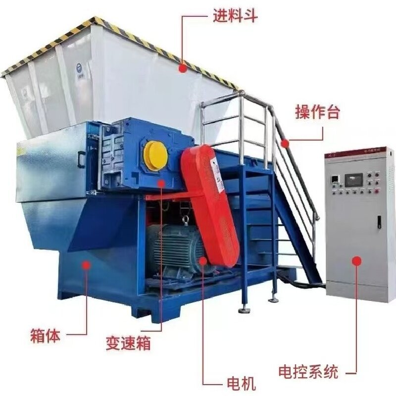 PVC塑料块单轴撕碎机优选