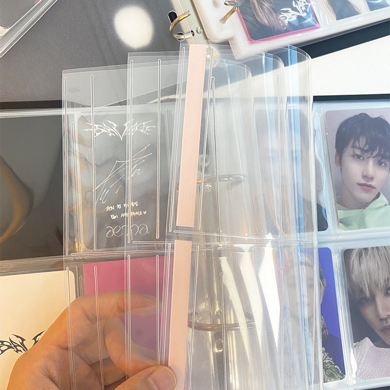 RINGNOTE3.5寸爱豆追星9宫格四宫格白色小卡相册收纳活页卡册