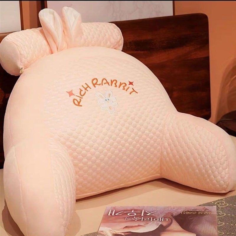 床头靠枕软包大靠背沙发靠垫宿舍学生床上有钱兔抱枕护腰靠垫夏季,居家布艺,靠垫/抱枕,淘宝优惠券,粉丝福利购,淘宝优惠卷