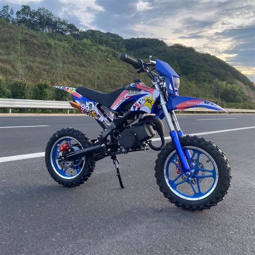 49cc二冲程倒置减震大轮小型中型越野机车迷你摩托车儿童汽油成人