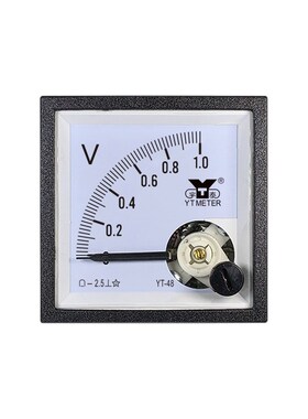 99C1-V直流电压表10v 50v 250v 300v 600V指针dc伏特表CP48 SQ48