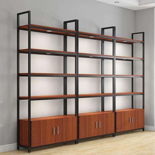 公易超市669货架置简物组合客厅书架办多层架铁艺收纳室架展示储