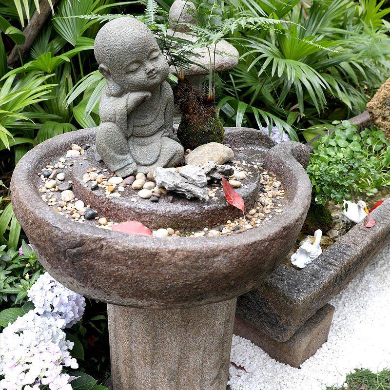 磨坊大槽马流水落地水摆件户外BOY鱼池庭院循环流水装饰民宿鱼缸