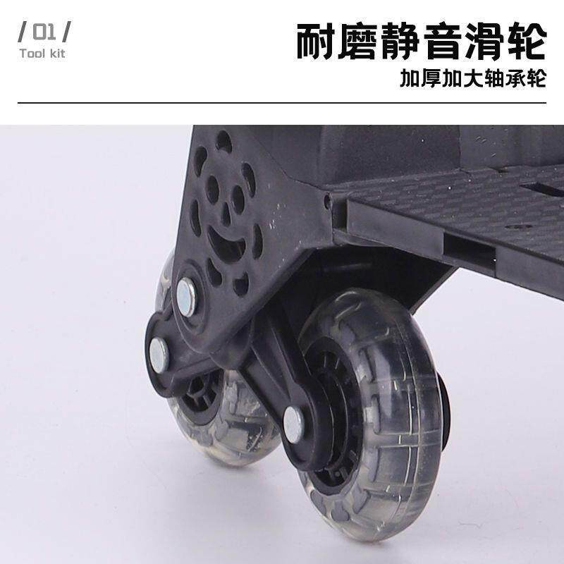 能电工工手具包带轮拉杆式单肩斜跨提多功大容胶无品牌/量耐磨塑
