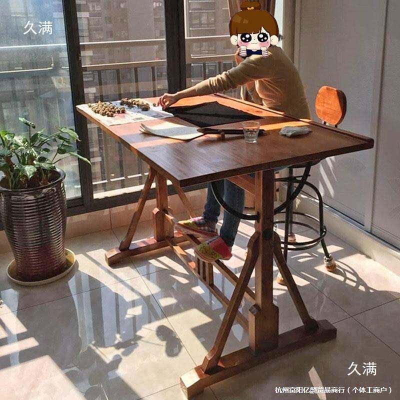 式实手绘画架设画案计工作台美木术绘图绘画简易斜面无品牌/书美