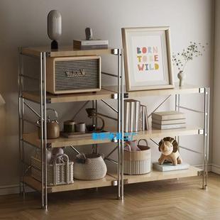 日式 置物架层收HAS纳多架落地书架厨房微用波炉木储物家原简约架