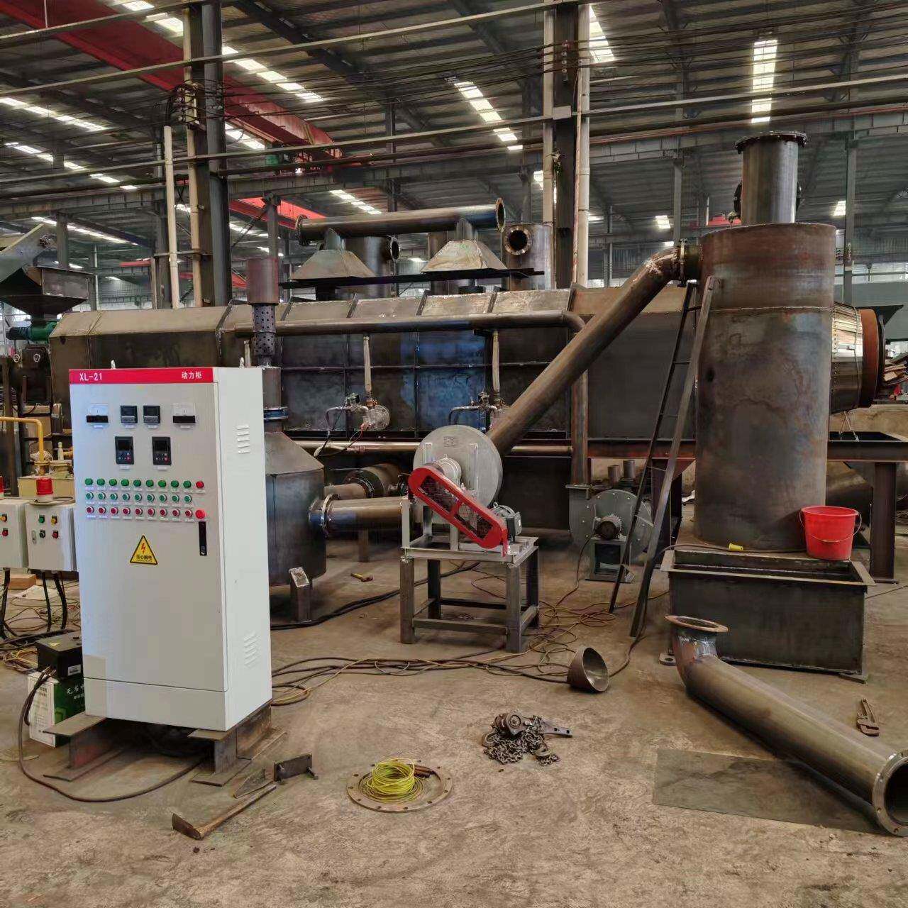 大型TUO匀锯末炭化采滚用筒式设备能均碳化竹片炉巴沙木做木炭粉