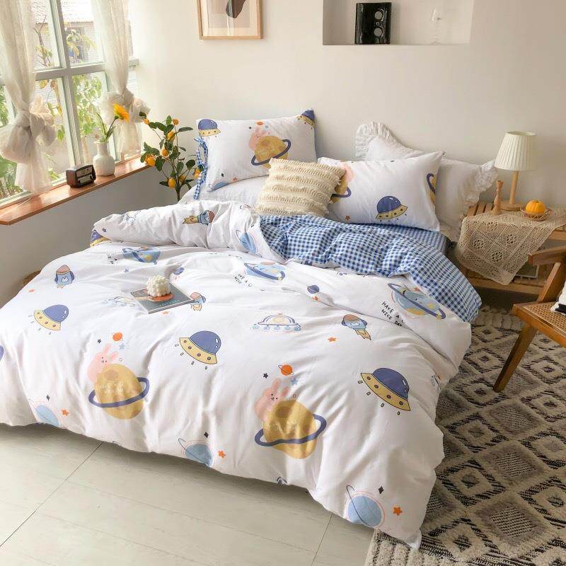 全棉儿童男孩床上XIS船四.套宇宙飞太件空清新上下铺1.0/135m三件
