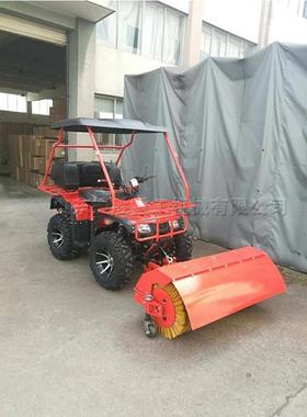 带座驾四轮式小型除雪PIL车13m00m毛刷清扫雪设备棚市政路面雪车