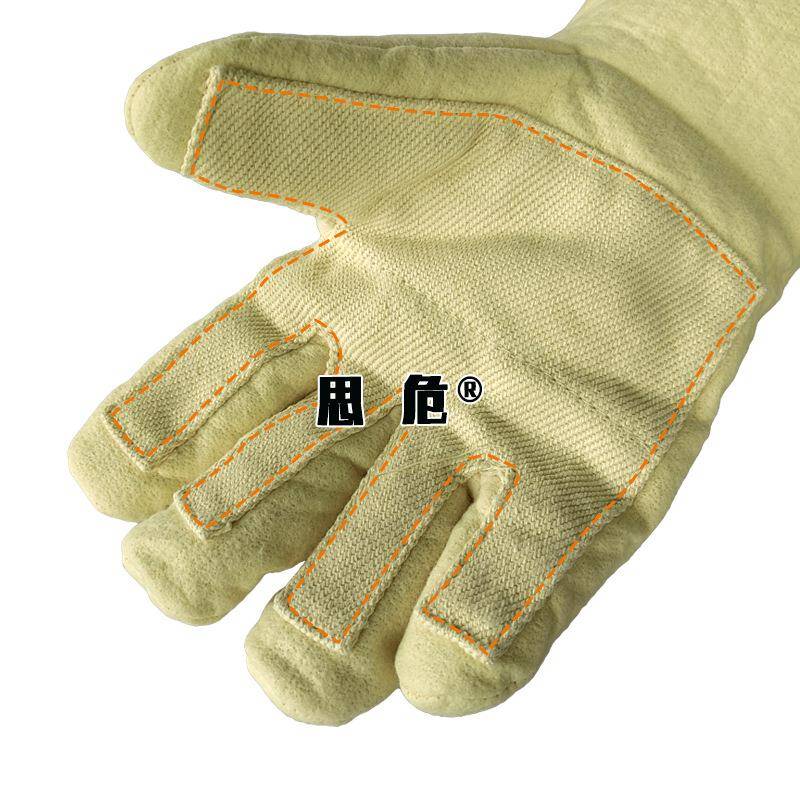 思危耐高5温00手直芳度纶布密织手套加厚加强耐高温JTN手套工厂销