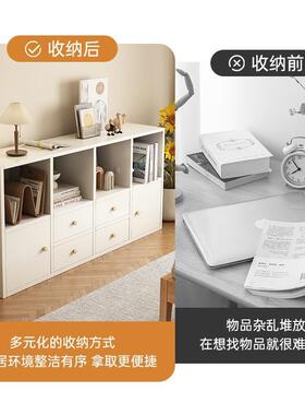 简收易墙LEJ纳柜书学生储物柜柜靠置物柜家用落地书架客厅多层格