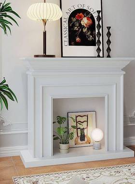 法壁炉架cCT7zn2i室内简约发光网式红美仿真玄关复古装饰民柜客厅