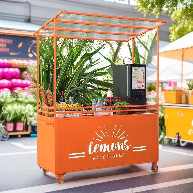 小夜市移动摊位推车美食小25-1127-示吃餐车商销场集市移动促展台