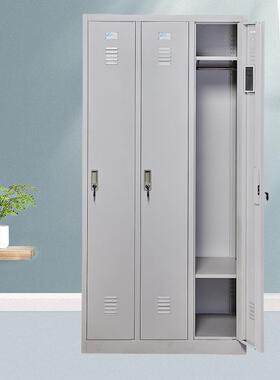 钢制办公铁IPQ皮柜三衣柜职宿门舍换衣柜带更锁储物柜文工件柜