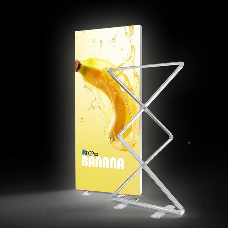 折叠灯L箱发立式灯箱光拉宝便携灯箱背景易发光展架立式灯箱立牌E