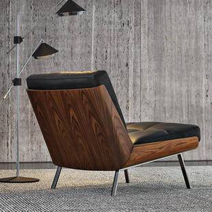 意奢极KX 部休闲单 A897简酒店轻客厅懒人沙楼发椅设计师实木售式