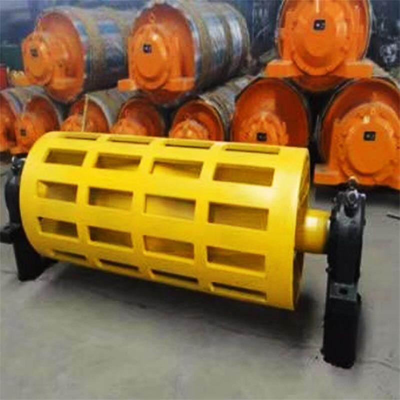 输送带主动滚筒筒包胶GJH传动改向排滚渣滚厚TD75柱加笼筒