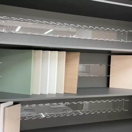 瓷斜砖展示架样块色板柜门展架石材小亚克橱力卡OOO槽板放展示L^