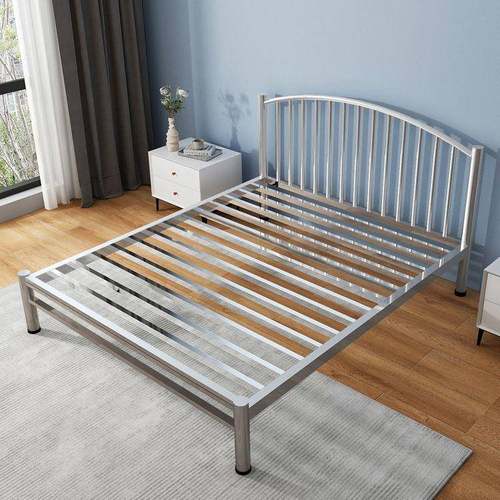 主卧床加家8945645厚04不锈钢3床出租房床简床易无异响床架双人单